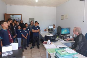 Foto -  alunos da Escola Municipal Maria Olila Terra Bonumá