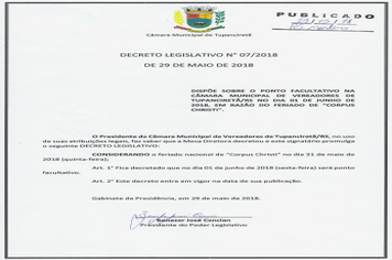 Decreto Legislativo nº 07/2018