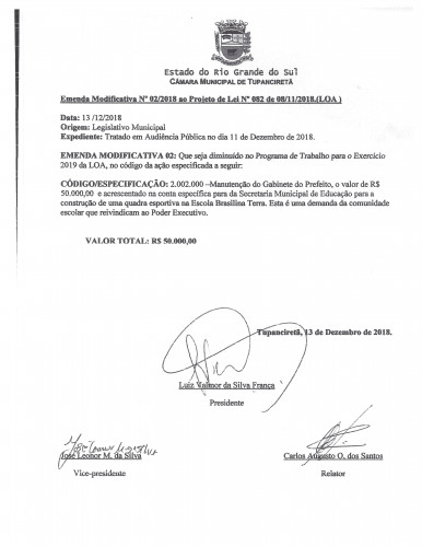 EMENDAS  LOA