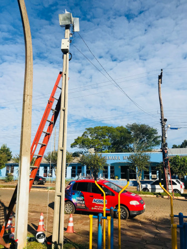 Internet na praça.